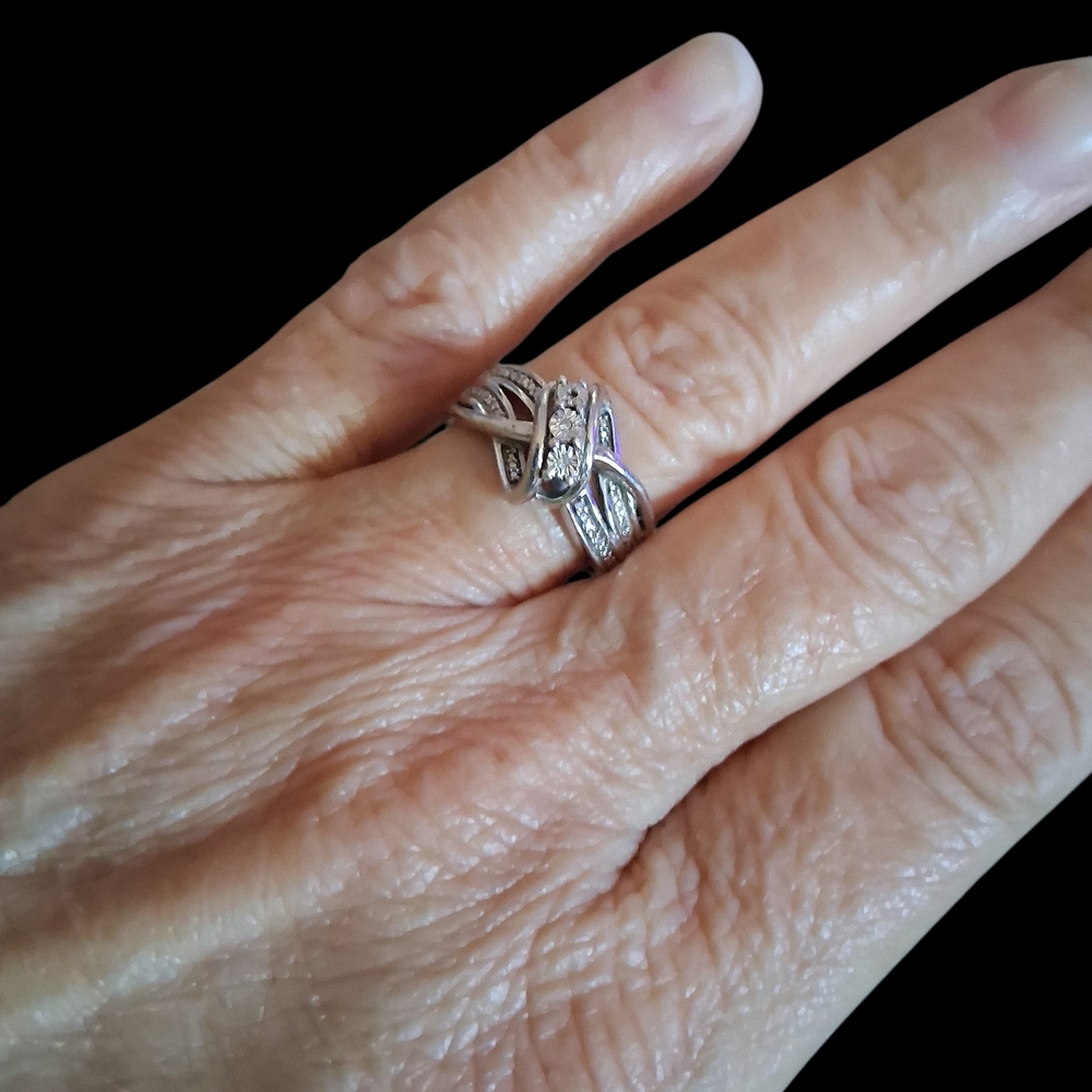 Kay Jewelers Silver Twisted Band Ring